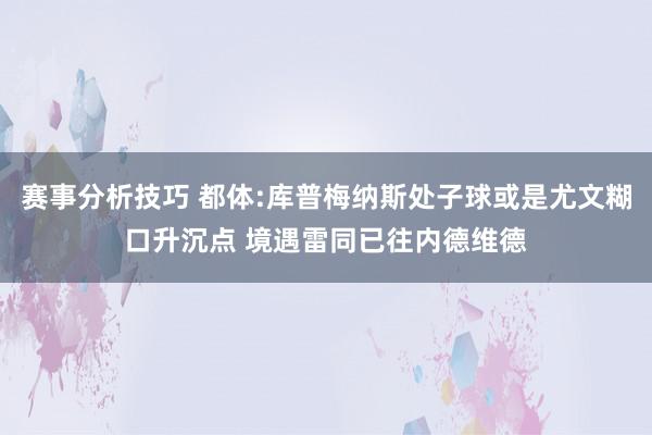 赛事分析技巧 都体:库普梅纳斯处子球或是尤文糊口升沉点 境遇雷同已往内德维德