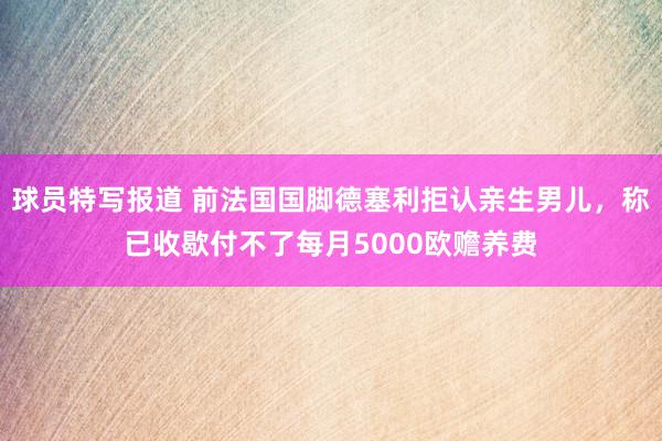 球员特写报道 前法国国脚德塞利拒认亲生男儿，称已收歇付不了每月5000欧赡养费