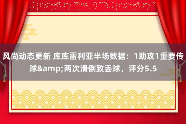 风尚动态更新 库库雷利亚半场数据：1助攻1重要传球&两次滑倒致丢球，评分5.5